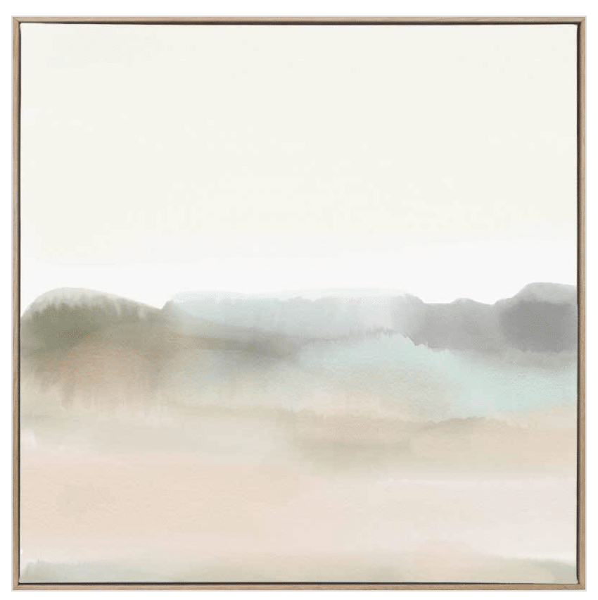 Sunny Canvas Oak Frame 90x90cm Gather+Place