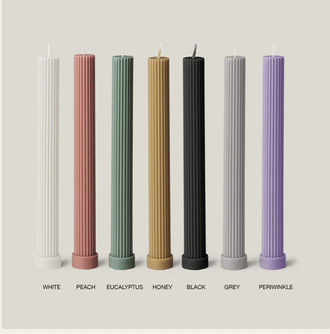 Column Pillar Candle Duo Gather+Place