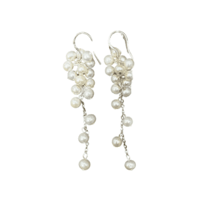 Cascading Pearl Drop Earrings