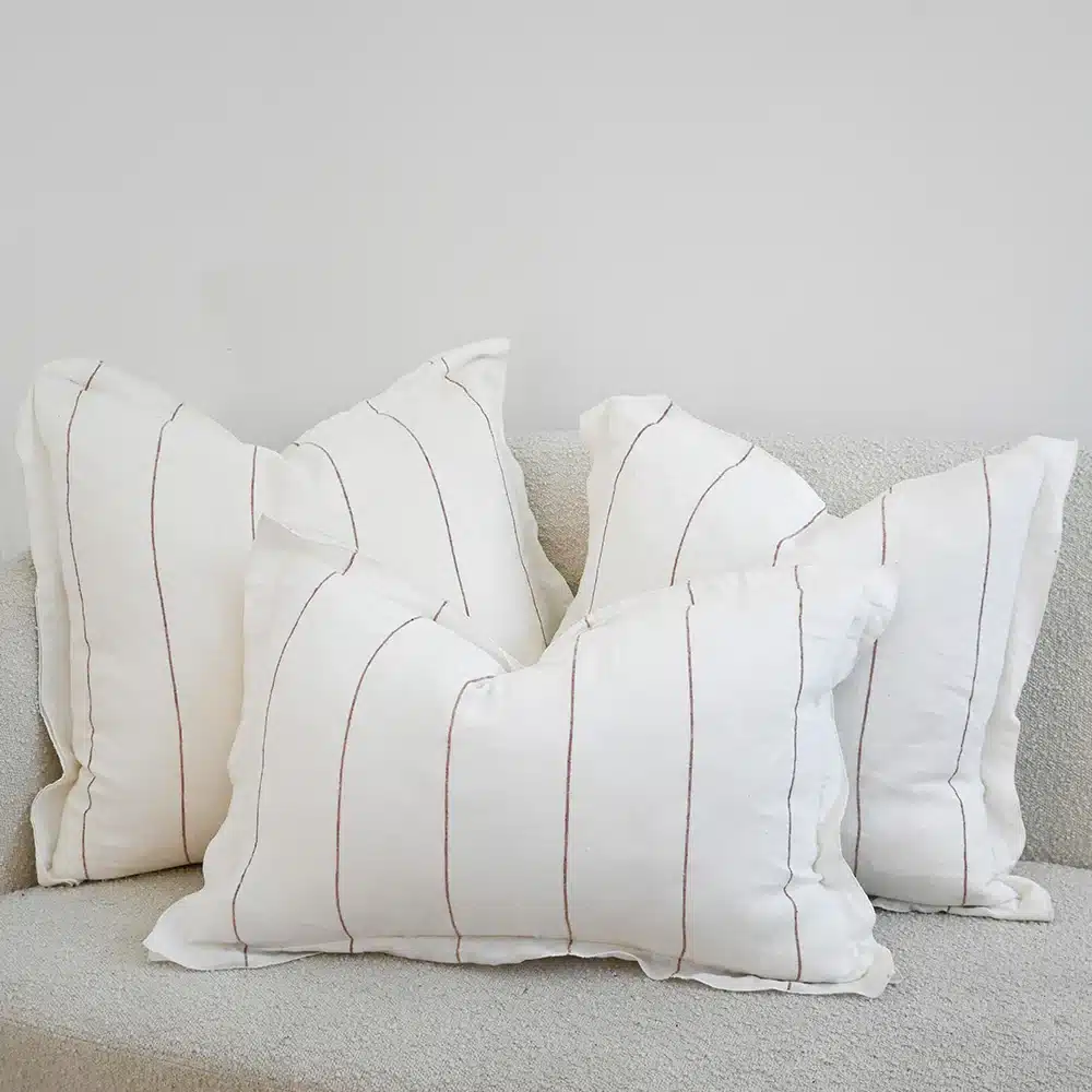 Eadie_Lifestyle_Carter_White_Nutmeg_Stripe_Cushion
