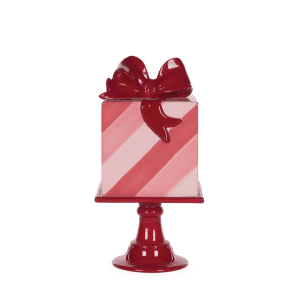 Striped Present Cake Stand