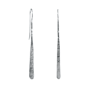 Brushed Drop Earrings