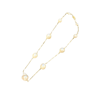 9ct Gold & Keshi Pearl Bold Necklace