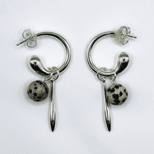 Swirl Statement Charm Earrings