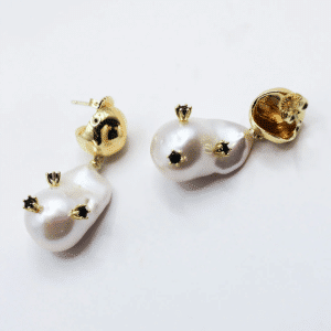 Prickly Pearl Studded Earrings