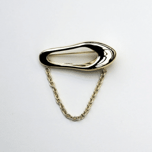 Organic Link Brooch + Chain