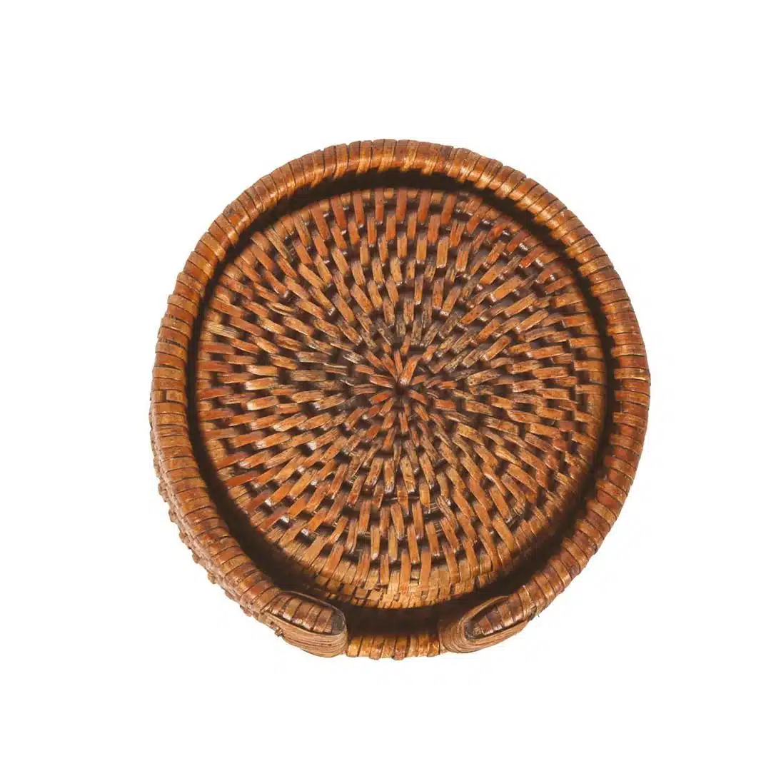 Paume Rattan Round Coaster- Set of 6 - Image 2