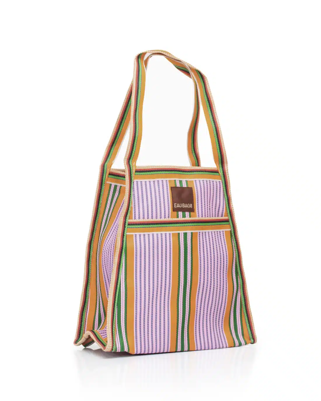 EAU_BAGS_Sac_Bag_Recycled_Nylon_Bag_Stripe_Hibiscus_Angle (1)