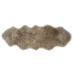 Long Wool Curly Sheepskin Double Rug