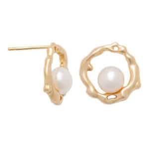 Aura Pearl Stud Earrings