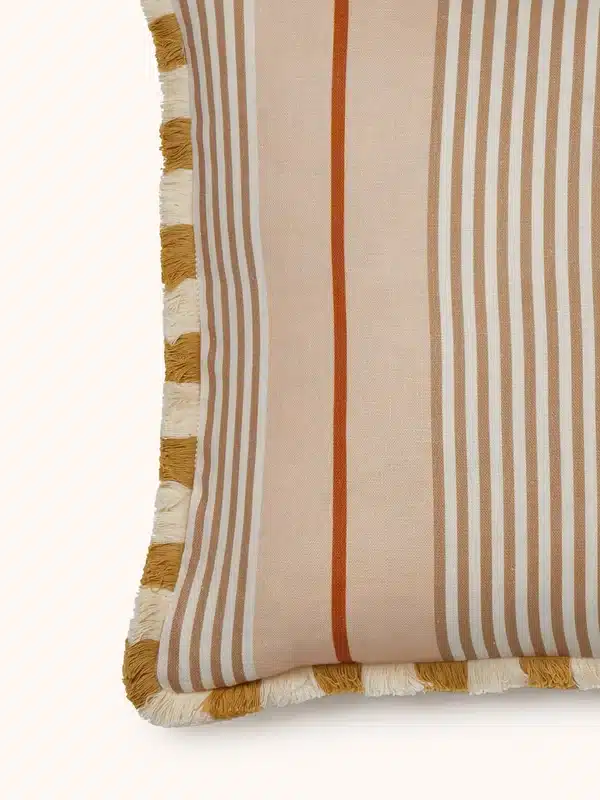 Club Stripe Linen Cushion 60x40cm - Image 5