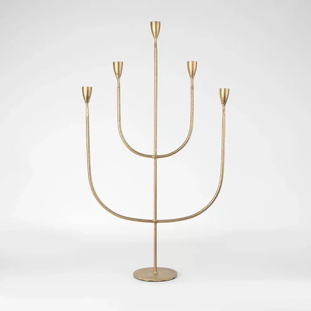Joshua Candle Stand Brass - Image 5