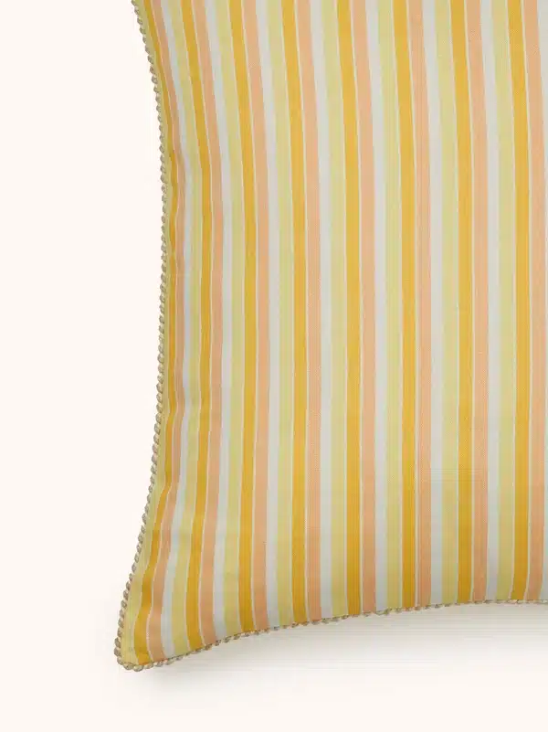Garden Stripe Linen Cushion 60x60cm - Image 5