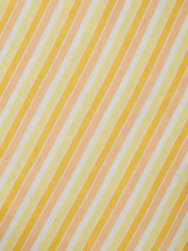 Garden Stripe Linen Cushion 60x60cm - Image 3