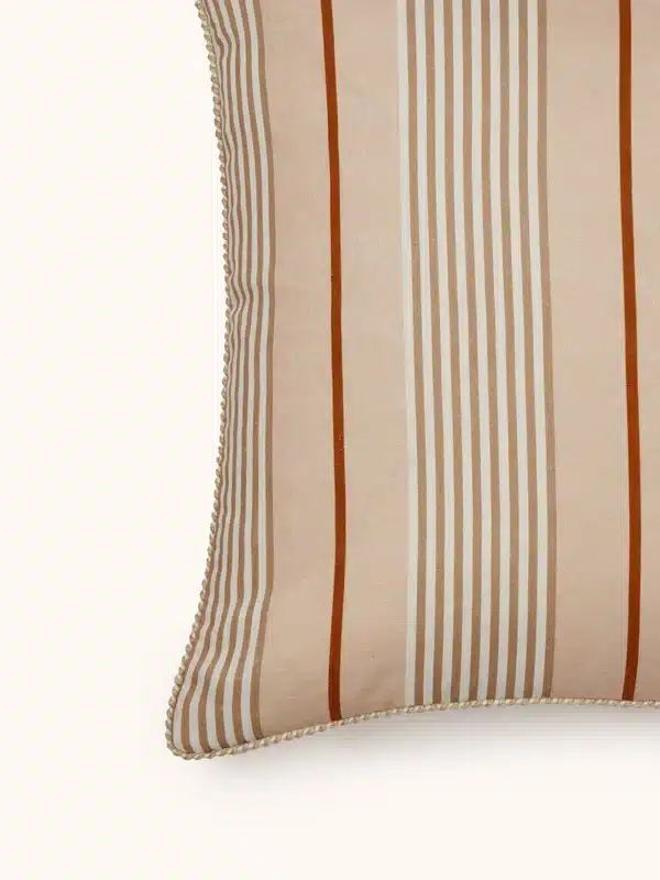 Club Stripe Linen Cushion 60x60cm - Image 2