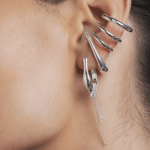 Formation Link Huggies with Chain - Thumbnail Image 3