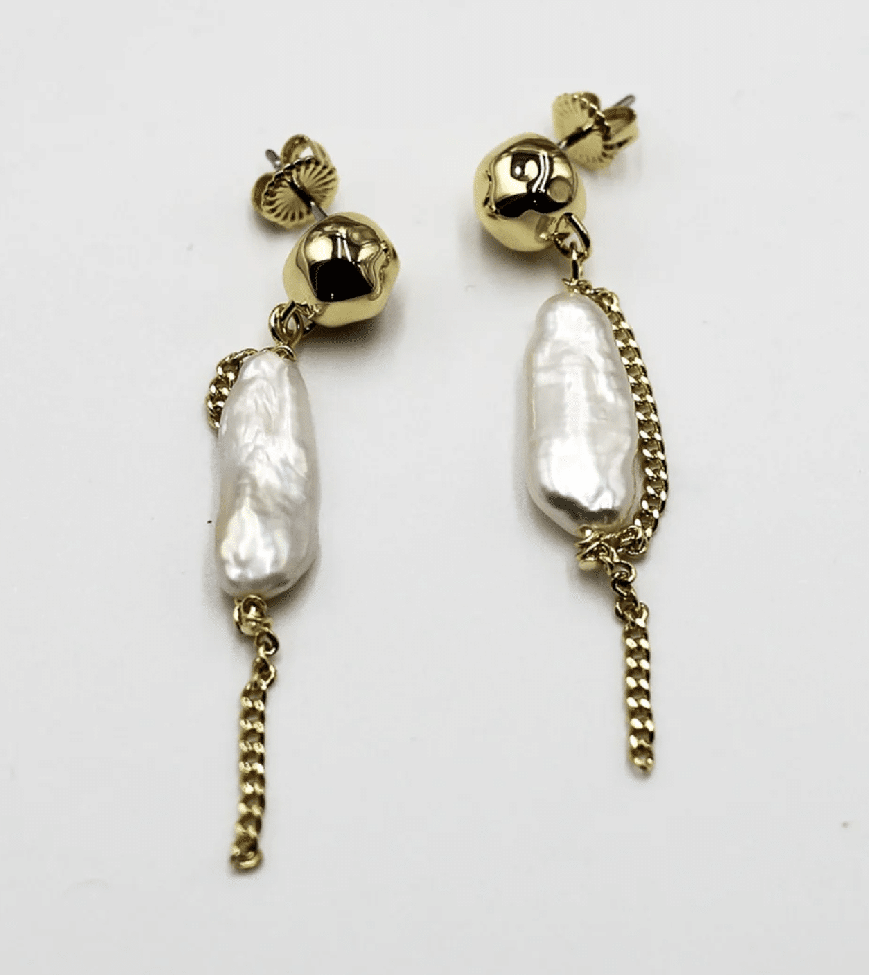 Beach Pearl Drop Earrings - Image 2