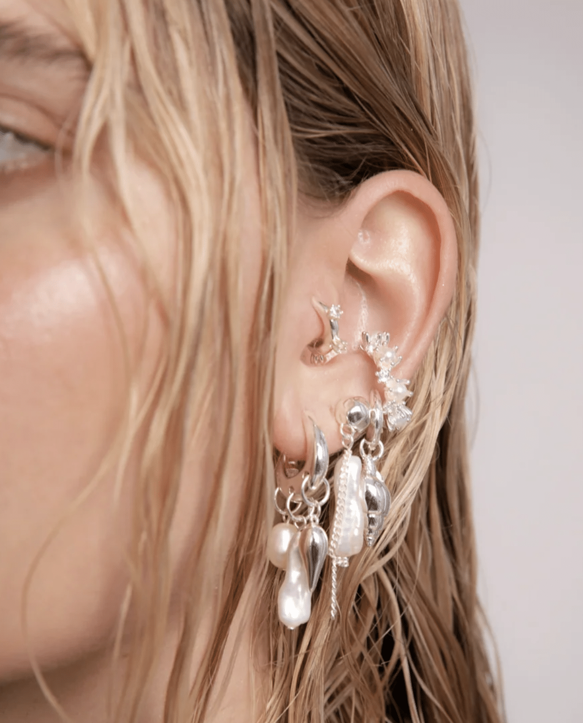 Beach Pearl Drop Earrings - Image 3
