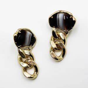 Bean Statement Charm Earrings