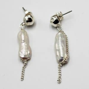Beach Pearl Drop Earrings
